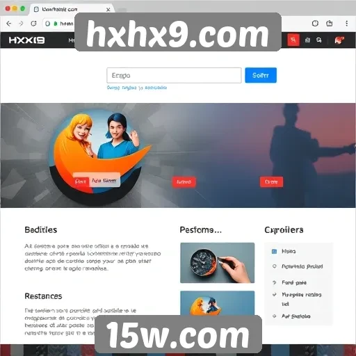 Análise da interface do site hxhx9.com
